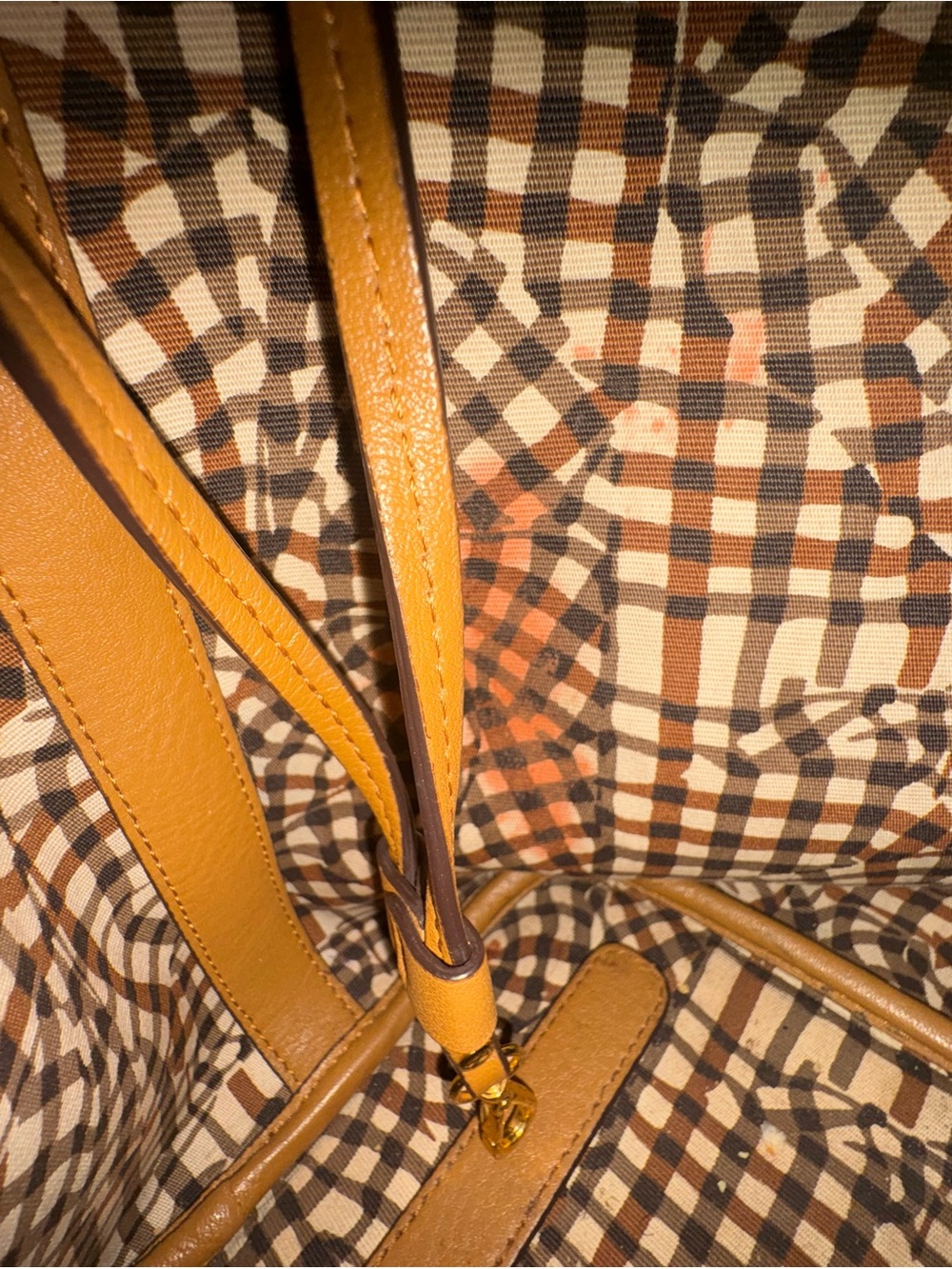 MCM Cognac Visetos Monogram Tote Bag - Picture 6 of 7
